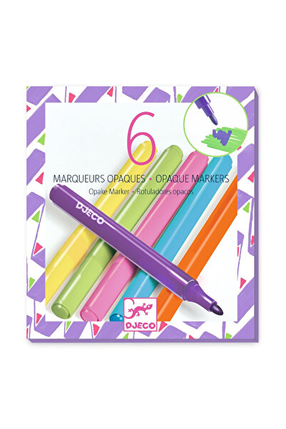 djeco Set de 6 markere opace