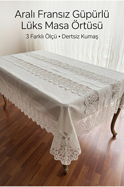 atak by atak home collection Luksuzni stolnjak od francuske gipure čipke i pl...