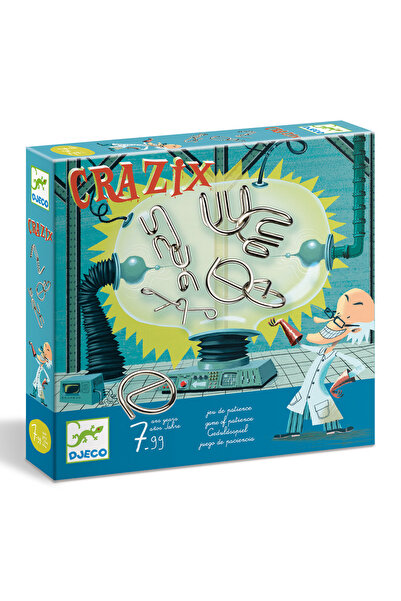 djeco Joc de logica Crazix 6 jocuri metalice,