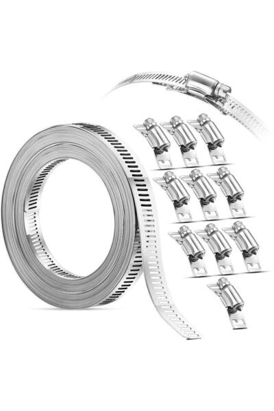 Onuvio Κιτ Γενικής Χρήσης Σφιγκτήρων Σωλήνων 5 Μέτρα, Ατσάλι 304 – Ταινία 12....