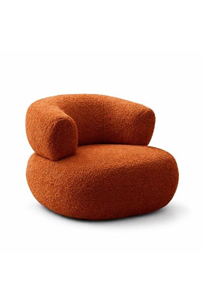 OEM U-shaped sofa armchair, modern round armchair made of sherpa material, 10...