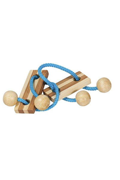 Fridolin Joc logic IQ puzzle cu snur Elibereaza inelul-5,