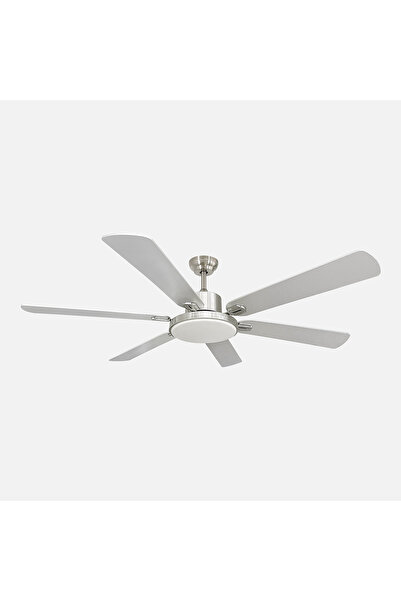 ENLIS LED Tavan Vantilatörü 35W 6 Kanat Kumandalı 6 Hız Mat Krom 148cm