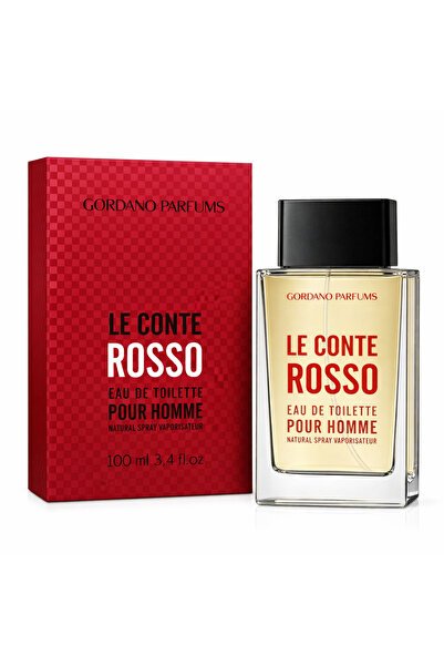 GORDANO PARFUMS Le Conte Rosso Eau de Toilette for Men, 100 ml