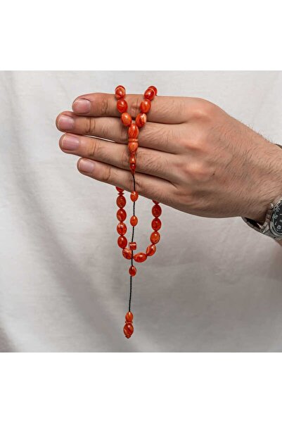 Inure Jewelry Πρεσαριστές κεχριμπαρένιες χάντρες προσευχής