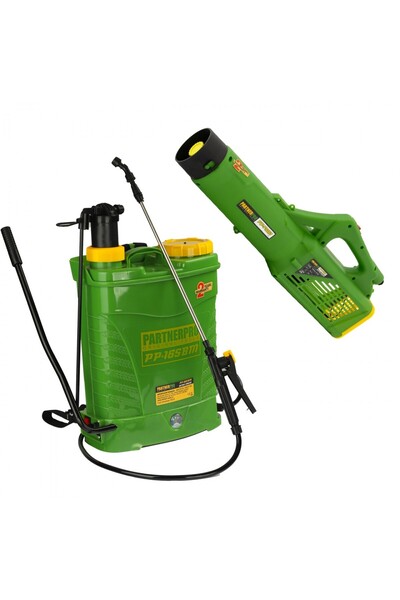 PartnerPro Battery Sprayer Pump 16 Liters, 2 in 1, 12 V / 8 Ah, 620 m2 + Port...