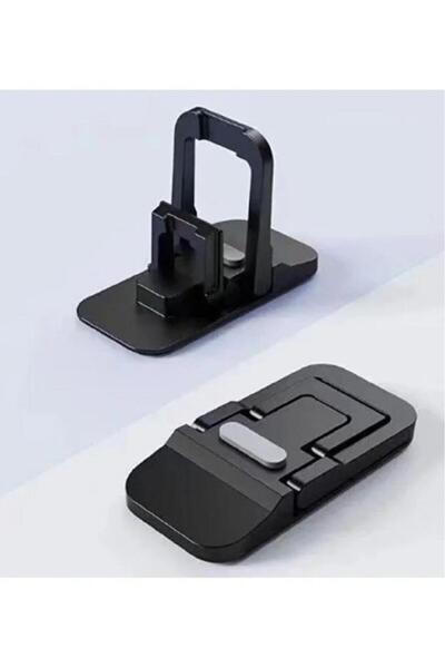 Nirnisa Siyah Mini Laptop Standı 2 Kademe Yükseklik Ayarlı Tablet Macbook Tel...