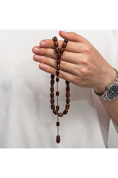 Inure Jewelry Πρεσαριστές κεχριμπαρένιες χάντρες προσευχής