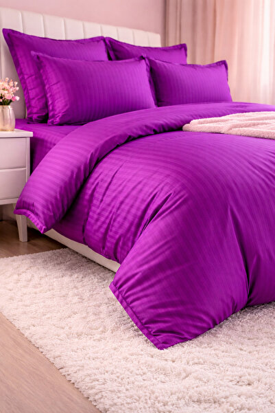 Damask Finet Bedding Set 6 Pieces, Fitted Sheet, 230x250 elastic, Hotel Luxury miniatura 3