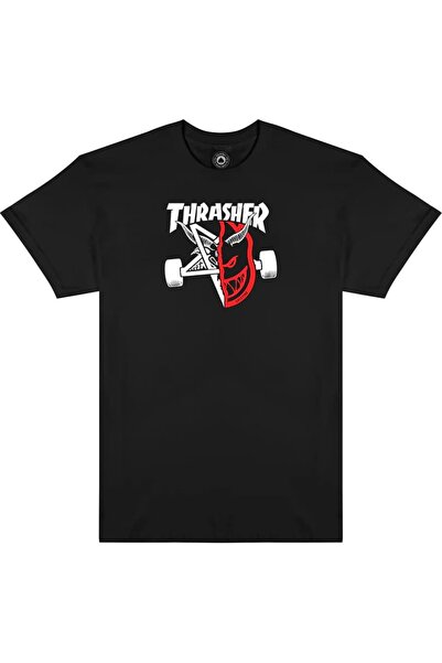 Thrasher Spitfire Thrash Burn Black T-Shirt