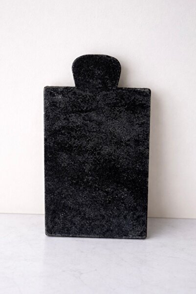 MUGU Doğal Bazalt Taşı Kesme Tahtası/Sunum Tahtası/pişirme taşı (1.5x18x30cm)