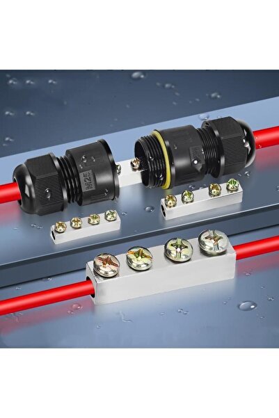Onuvio Conector inline impermeabil IP68 120A, cu bară colectoare din cupru, 10-35 mm², M25, diametru cablu 7-12 mm