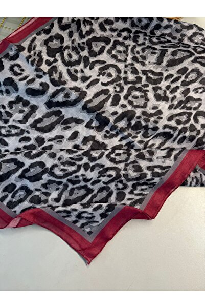 azure scarf Leopard Pattern Cotton Shawl