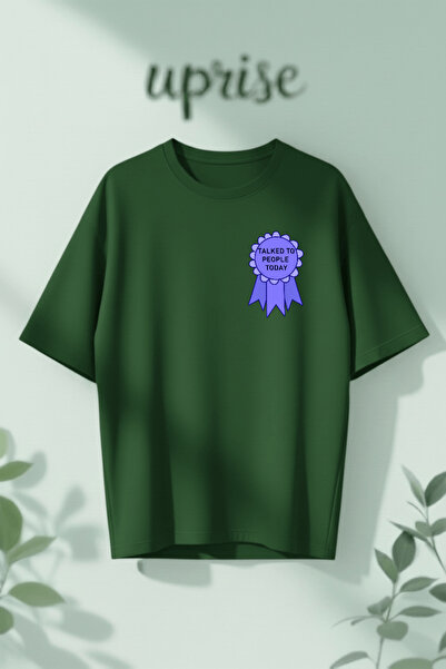 Vordevia Talked to People Printed Cotton Oversize T-Shirt