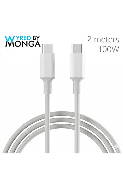 Wyred by Monga Wyre 100C Cablu incărcare rapidă si date USB-C la USB-C, 100W ...