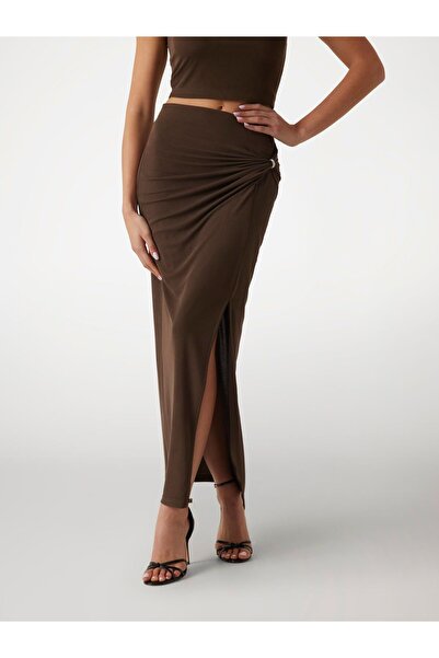 Guess Long draped pencil skirt