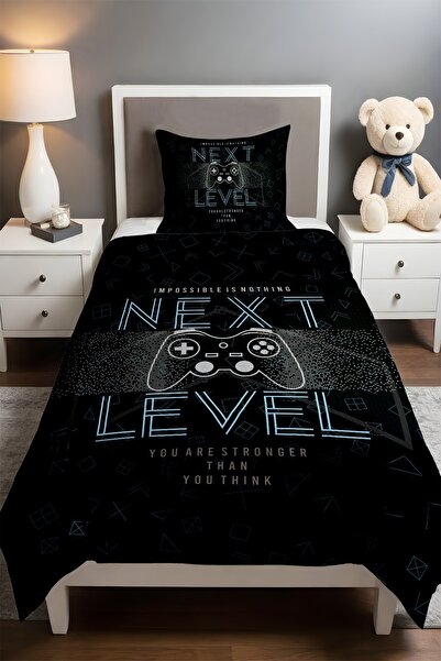 EVPANYA Next Level Game Patterned Single Baby Kids Piqué Set