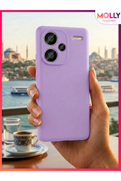 Molly Lavender Liquid Velvet Matte Silicone Case for Redmi Note 13 Pro Plus