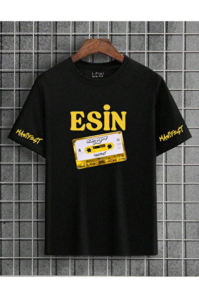 lovver Μπλουζάκι Manifest Esin Daha İyi Σχέδιο Τραγουδιού με Λεπτομερή Εκτύπω...