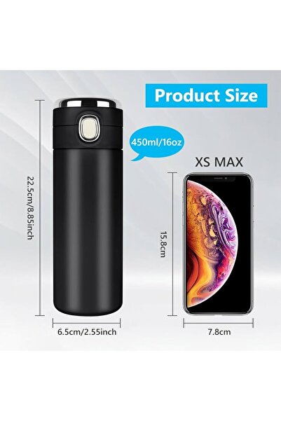 OEM Smart Thermos with LED Temperature Display, 420–450 ml, Stainless Steel, ...