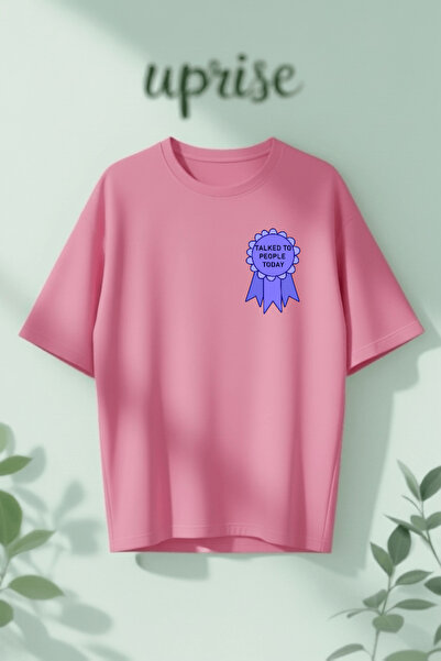 Vordevia Talked to People Printed Cotton Oversize T-Shirt