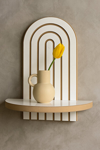 Serenti Home White Wall Shelf (35X20 cm)