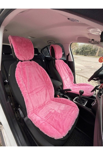 Oto Aksesuarcım Μαλακό βελούδινο γούνινο κάλυμμα καθίσματος αυτοκινήτου, προσ...