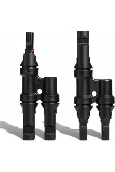 Onuvio Solar MC4 T-type 1-to-2 Splitter pair, 1500V DC 50A, IP68, 2.5 mm², 4 ...