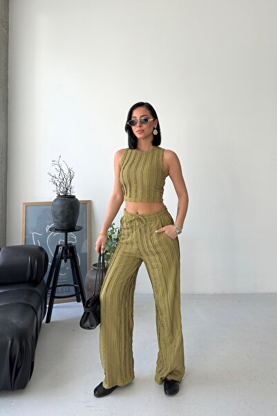 Sorridi Reverse Stitch Halter Neck 2-Piece Set