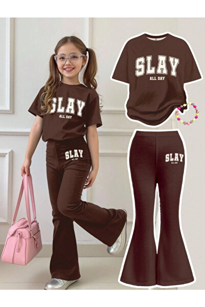 Kids KIZ ÇOCUK İSPANYOL PAÇA KIZ TAKIMI 3-14 YAŞ