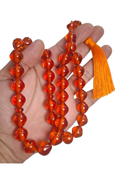Cekke Tesbih Original Fire Amber 13*15 mm Prayer Beads Suitable for Daily Use