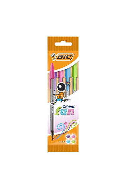 OEM BIC Ballpen Cristal Fun Pen Set - 4pcs