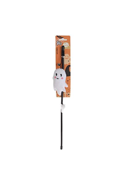 OEM Halloween Stick Toy with Ghost & Bell for Cat 52 centimeters