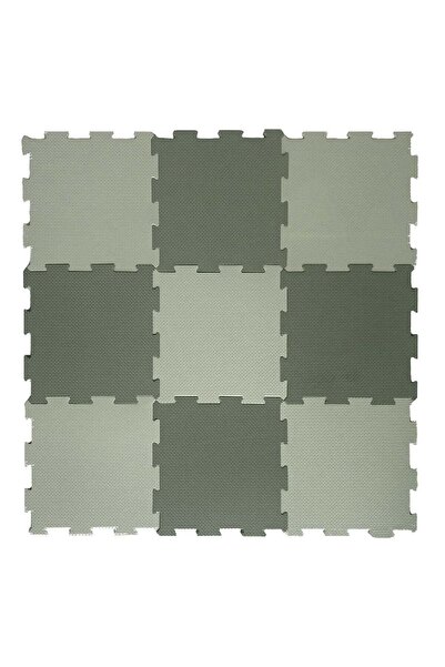 OEM Rug - Modular Puzzle Mint Green Olive 31x31x1.3 centimeters - 9 pieces