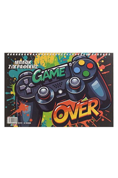 OEM Σπιράλ Μπλοκ Σχεδίασης με Κάλυμμα Παιχνιδιού 33x23εκ. - 16F