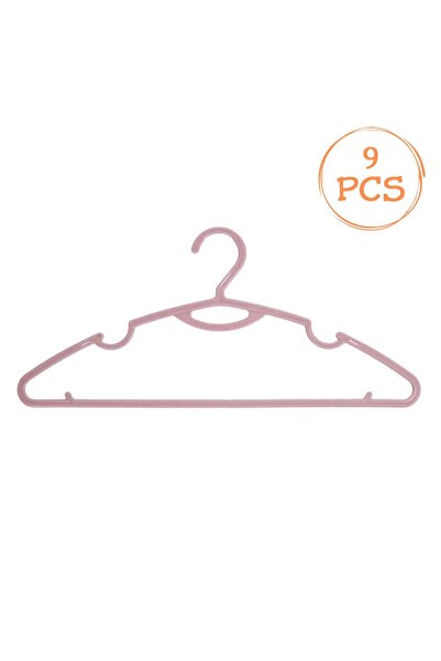 OEM Pink Plastic Hangers Set 40x18.5 centimeters - 9pcs