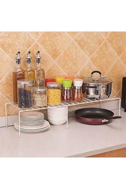 OEM Raft Organizare Alb Extensibil 38x26x13.5 centimetri