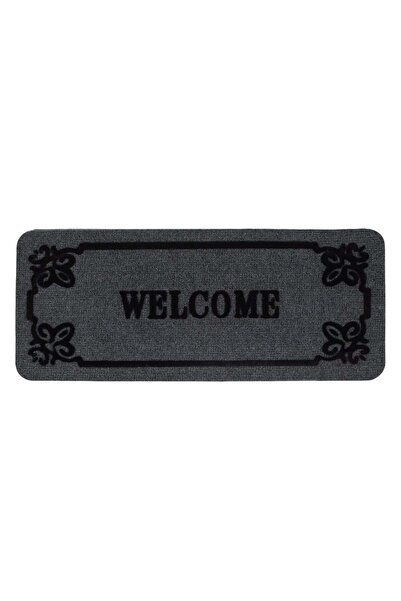 OEM Grey Entrance Step Mat Welcome Carpet 60x25cm