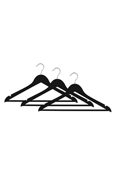 OEM Black Wooden Hangers 44.5 centimeters - 3pcs