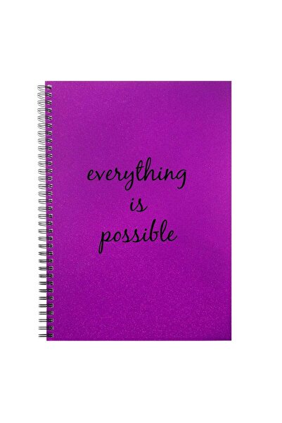 OEM Caiet A4 Matematica Coperta Mov cu 3 Subiecte & Spirala - 96F