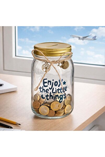 OEM Pusculita Borcan din Sticla Ø8x14cm