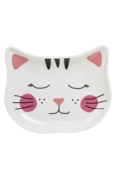 OEM Porcelain Pet Plate Cat Pattern 17x14x2.5 centimeters