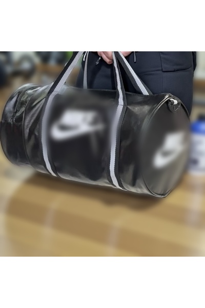 Gözde Mağazacılık Printed Leather Cylinder Sports Bag