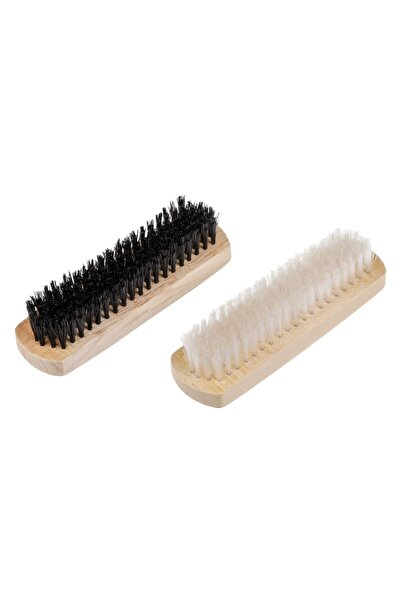 OEM Wooden Brush Set with Soft Bristles for Cleaning Shoes 4.5x14cm - 2pcs