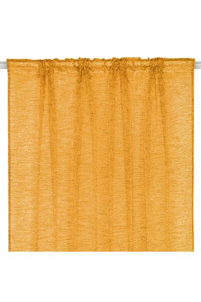 OEM Decorative Curtain with Mustard Yellow Ribbon 140x260cm