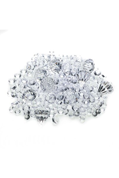 OEM Transparent Plastic Rhinestones 3 Sizes - 90g