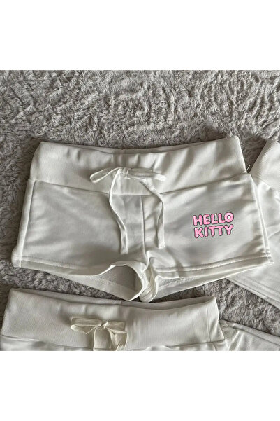 Gofeel Hello Kitty Written Mini Shorts