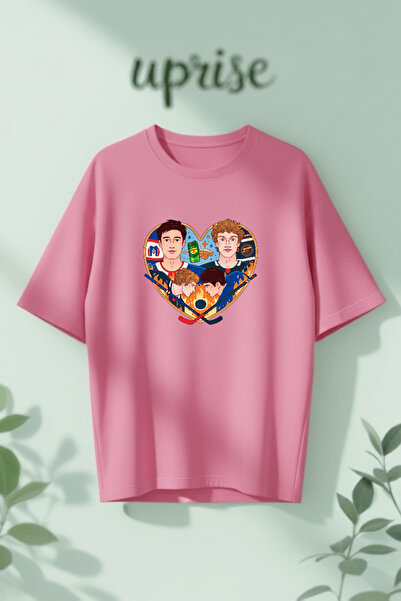 Vordevia Heated Rivalry Printed Cotton Oversize T-Shirt