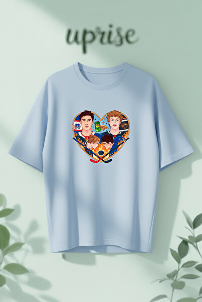 Vordevia Heated Rivalry Printed Cotton Oversize T-Shirt