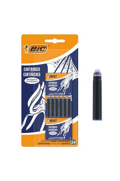 OEM Rezerve cu Cerneala Termosensibila Albastra pentru Stilou BIC - 24buc